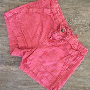 Lou & Grey Coral Linen shorts